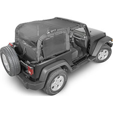 jeep wrangler jk door quadratec bestop spiderwebshade vertically driven roll bar