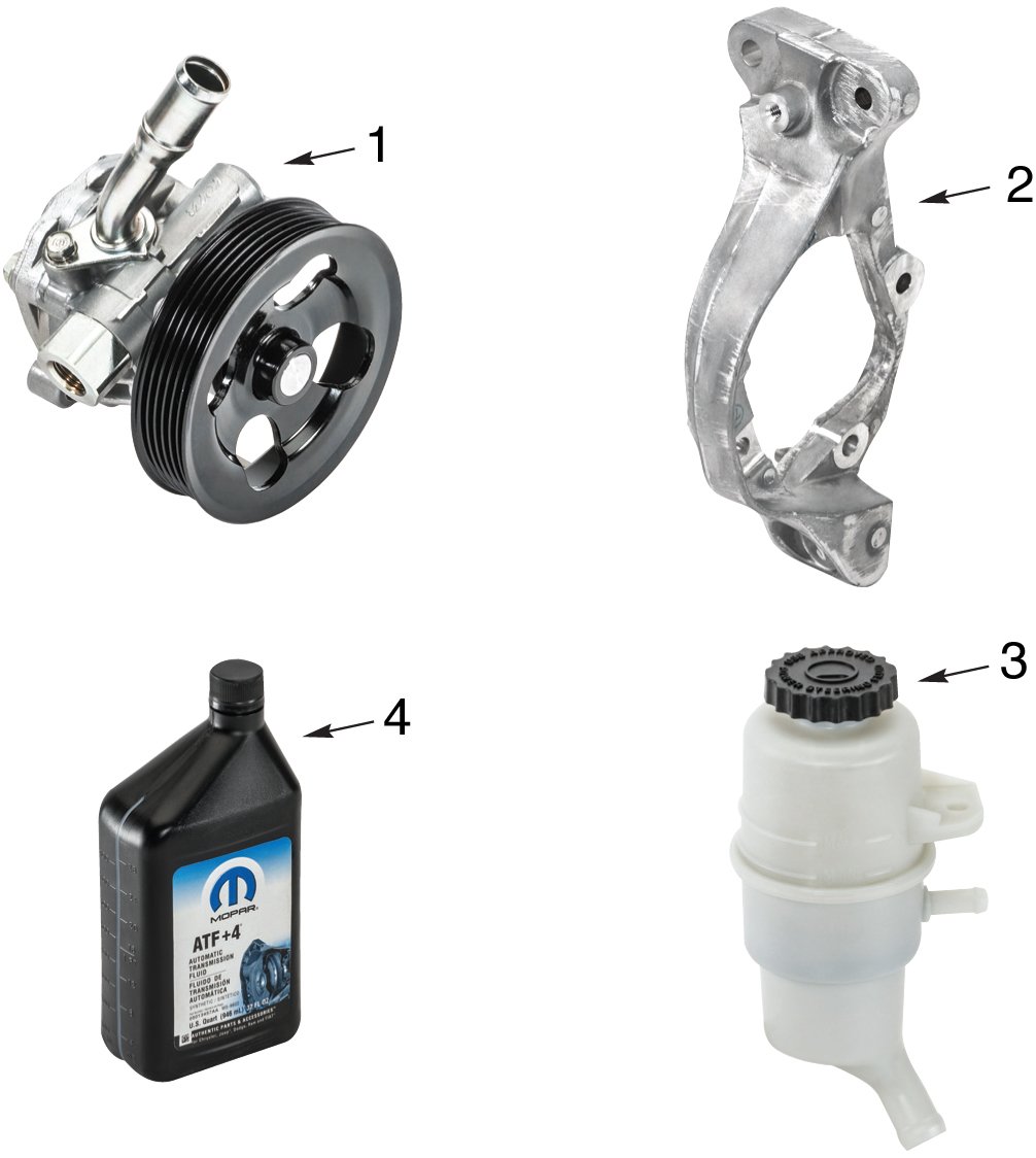 Jeep Wrangler JK Power Steering Pump Parts | Quadratec