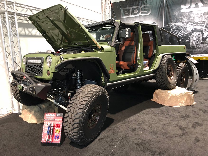 Jks Fox Suspensions Bruiser 6x6 At Sema Show 2017 Quadratec