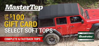 MasterTop SkyMaster® Frameless Fastback Soft Top for 97-06 Jeep