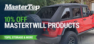 MasterTop SkyMaster® Frameless Fastback Soft Top for 97-06 Jeep