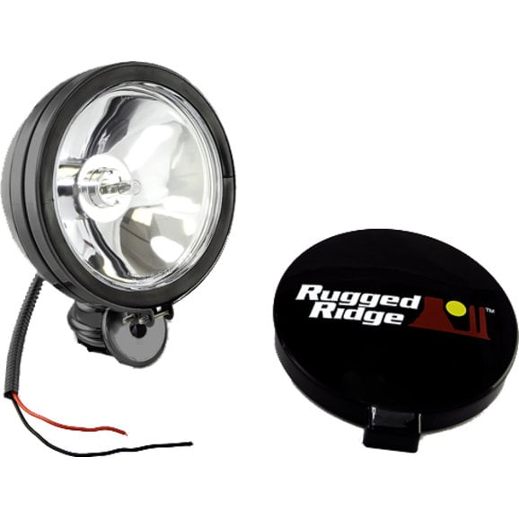 Rugged Ridge 15207.01 6" Round Off Road Fog Light in Black 100W | Quadratec