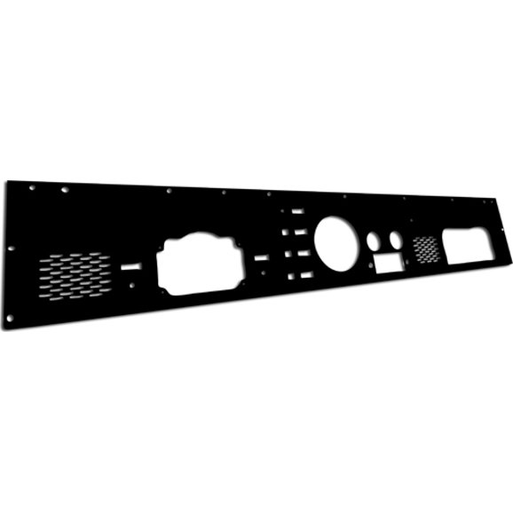 Replacement Dash Pad Black with Jeep Logo for Jeep CJ year 76-86