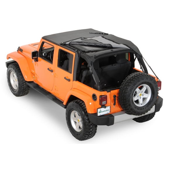 Rampage Products 106035 Complete Trail Top Frameless Soft Top for 07-18 Jeep  Wrangler Unlimited JK 4 Door | Quadratec