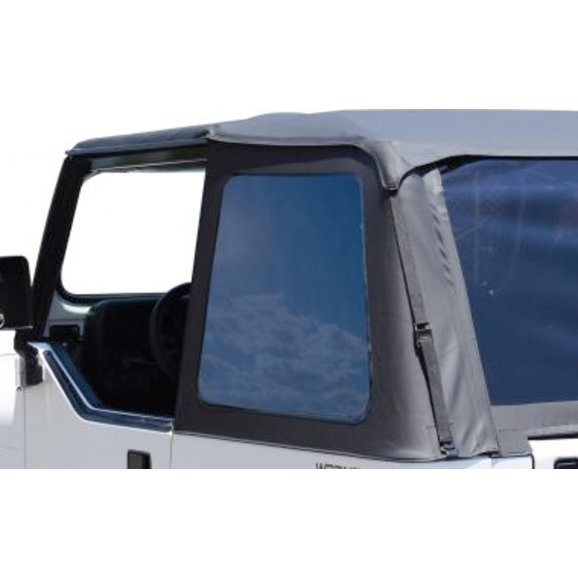 Rampage Products 1094350423 Frameless Trail Top Replacement Driver Side  Tinted Window in Black Diamond for 92-95 Jeep Wrangler YJ with Rampage  Frameless Trail Top ONLY | Quadratec