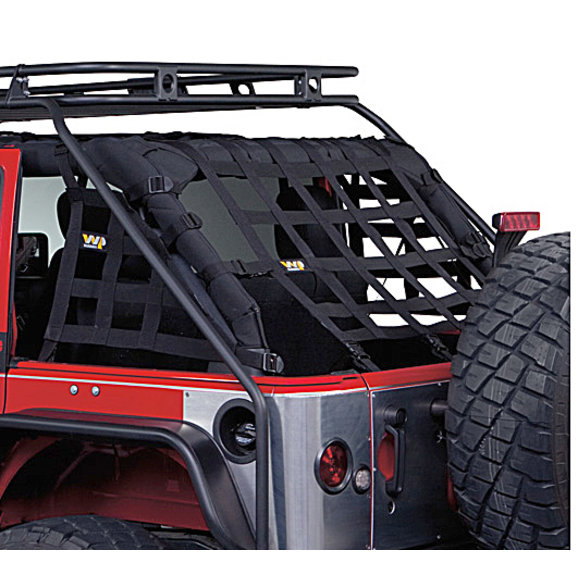 Warrior Products 40600 Side Cargo Netting for 07-18 Jeep Wrangler Unlimited  JK 4 Door | Quadratec