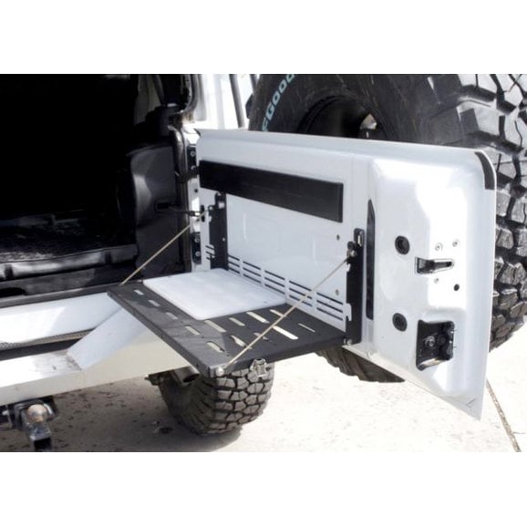 Teraflex 4804180 MP Tailgate Table with Cutting Board for 07-18 Jeep  Wrangler JK | Quadratec
