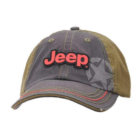 Mopar 10CNG Stone Washed Black and Olive Jeep Cap | Quadratec