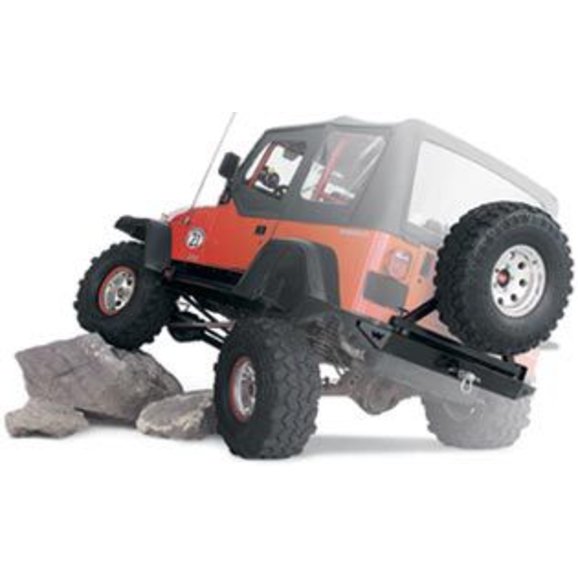 WARN Rock Crawler Rear Bumper and Tire Carrier for 97-06 Jeep Wrangler