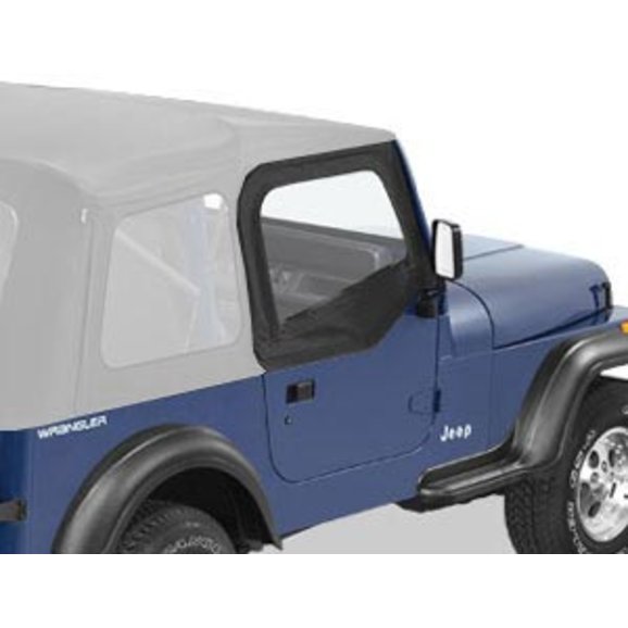 Bestop Soft Upper Doors for 87-95 Jeep Wrangler YJ with Bestop Supertop or  Sunrider | Quadratec