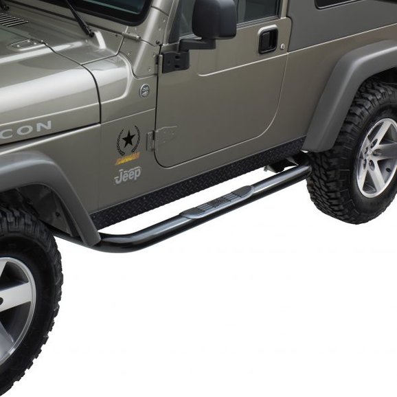 Westin 25-2855 Signature Series Step Bars in Black Powdercoat for 04-06 Jeep  Wrangler TJ Unlimited | Quadratec