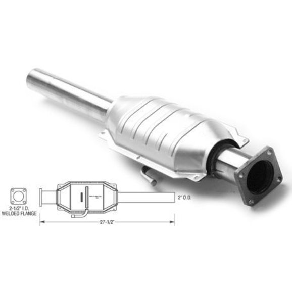 Magnaflow 23225 49 State Direct Fit Catalytic Converter for 87-90 Jeep  Wrangler YJ with  Engine | Quadratec