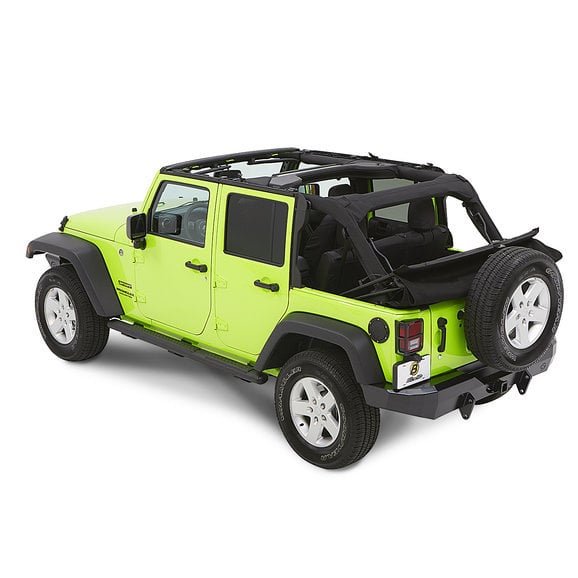 Bestop Trektop NX Glide Twill Soft Top for 07-18 Jeep Wrangler JK 4 Door |  Quadratec