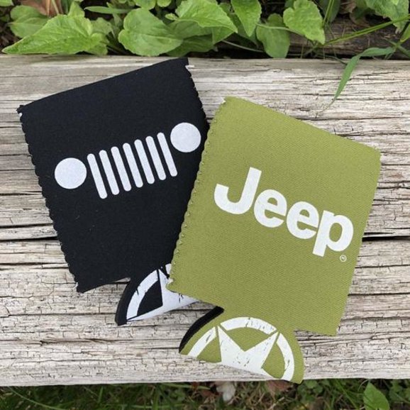 Jeep Merchandise Jeep Logo Beverage Koozie 2-Pack | Quadratec