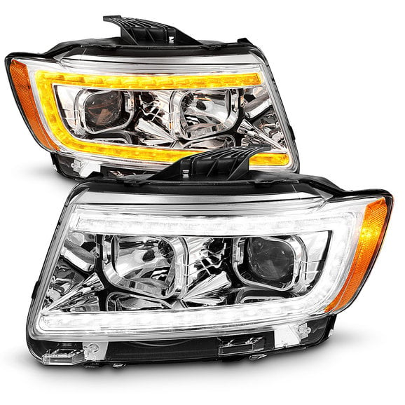 Anzo Usa Projector Switchback Plank Style Headlights For 11 13 Jeep