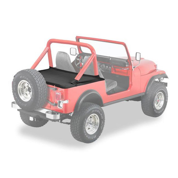 Bestop Duster Rear Deck Cover for 80-91 Jeep CJ7 & Wrangler YJ w/ Supertop  | Quadratec
