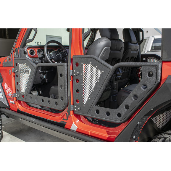 Dv8 Offroad Rock Doors With Perforated Aluminum Mesh Screens