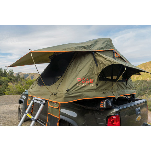 Non Roam Adventure Company Vagabond Lite Rooftop Tent in Forrest Green ...