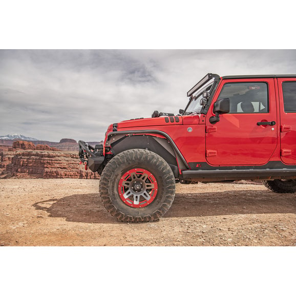 Rugged Ridge 11615.46 Front Steel Tube Fender Flares for 07-18 Jeep ...