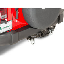 RedRock Jeep Wrangler Hitch; Textured Black J123326 (07-24 Jeep Wrangler JK  & JL) - Free Shipping