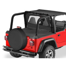 Smittybilt Tonneau Cover For 97 06 Jeep Wrangler Tj With Factory Soft Top Quadratec