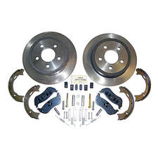 Wilwood Rear Parking Brake Kit with Drilled Rotors for Jeep