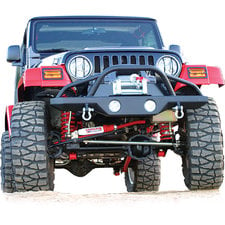 Rampage Products Rear Recovery Bumper with Tire Swing for 87-06