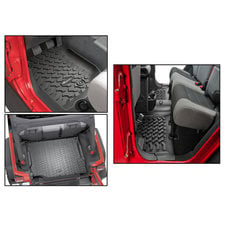 Vertically Driven Products 31500 Trash Can with Cup Holders for 07-10 Jeep  Wrangler JK