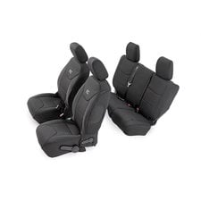 TecStyle Custom Fit Front and Rear Cloth Seat Covers for 07-18