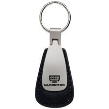Jeep Grill Logo Black Oval Leather Chrome Key Fob Key ring Keychain La –  MAKOTO_JDM