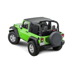 Bestop Cable-Style Safari Bikini Top for 10-18 Jeep Wrangler JK 2