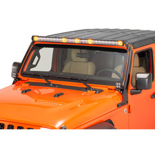 Rough Country 30in LED Light Bar with Hood Mount Kit for 18-22