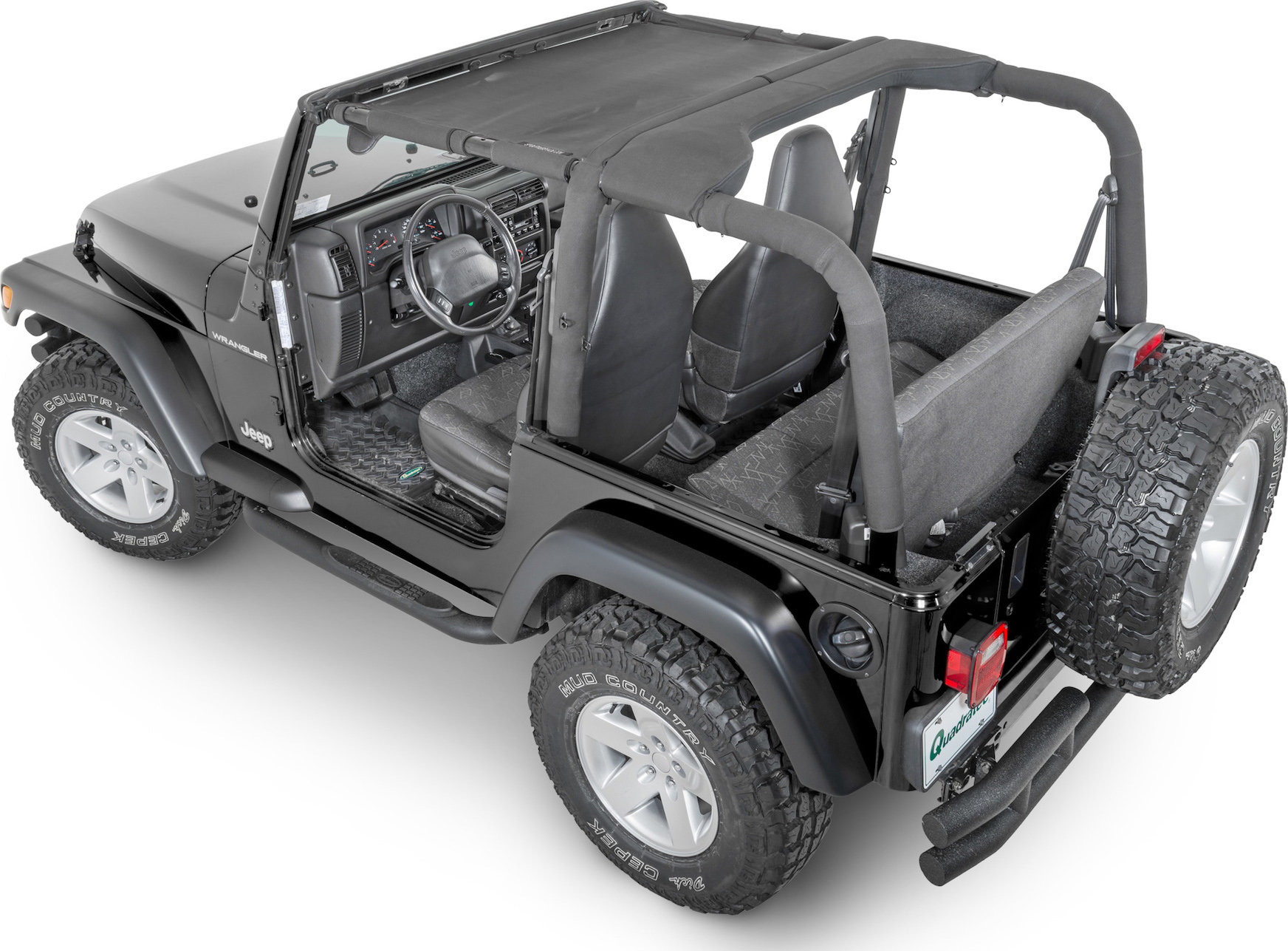 SpiderWebShade TJKini Top for 97-06 Jeep Wrangler TJ & Unlimited | Quadratec
