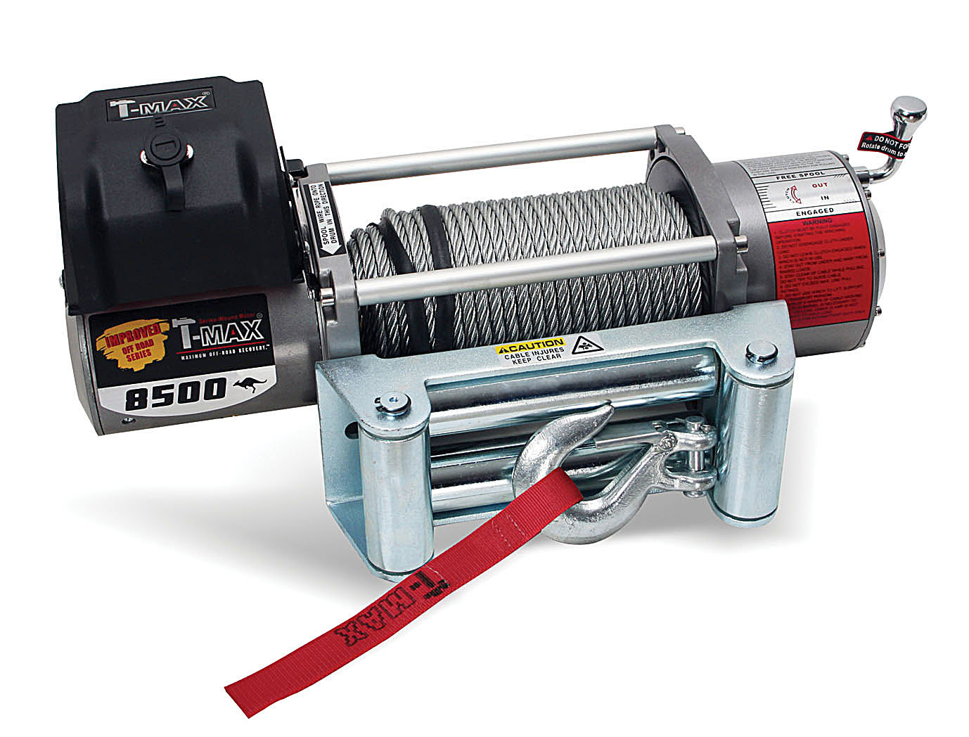T-Max 47-1486 Off-Road Series 8,500lb. Winch With Steel Cable | Quadratec