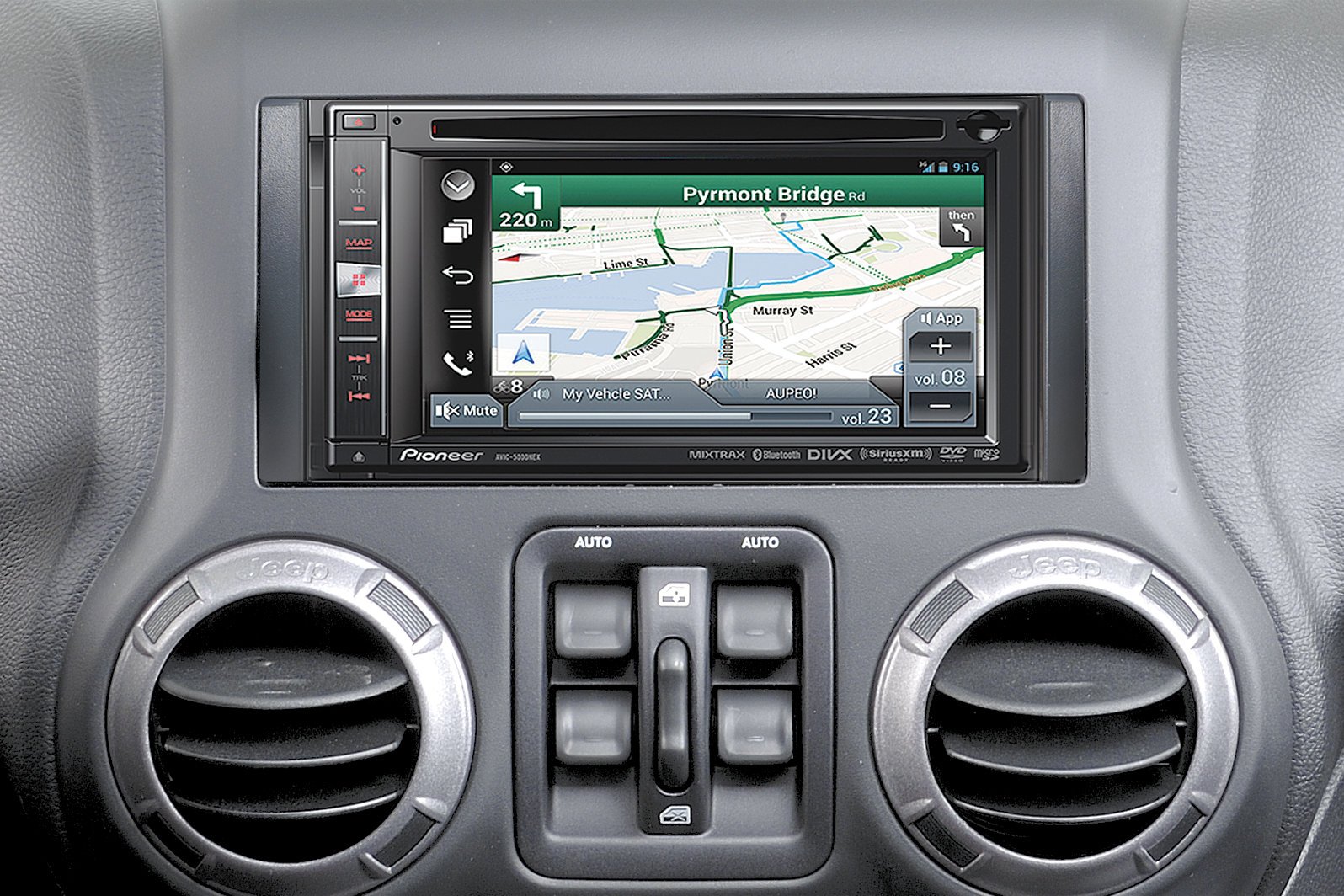 Pioneer AVIC-5100NEX Navigation AV Receiver with Apple CarPlay with Install  Kit for 07-10 Jeep Wrangler JK | Quadratec
