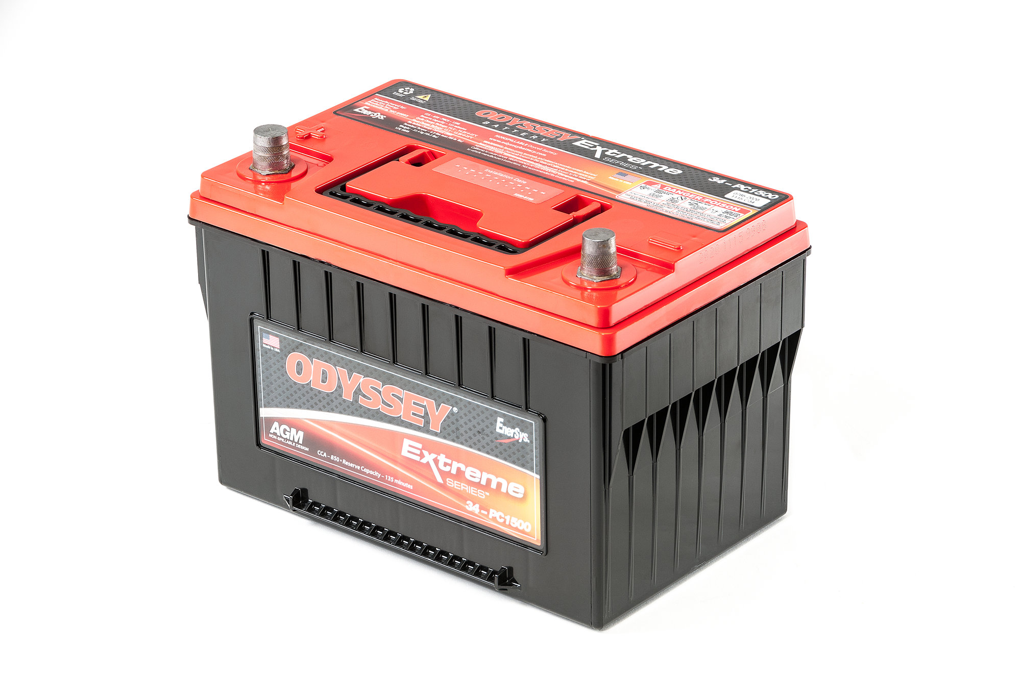 Odyssey Battery 34PC1500T Extreme Series Batteries for 87-11 Jeep Wrangler  YJ, TJ, Wrangler & Wrangler Unlimited JK | Quadratec
