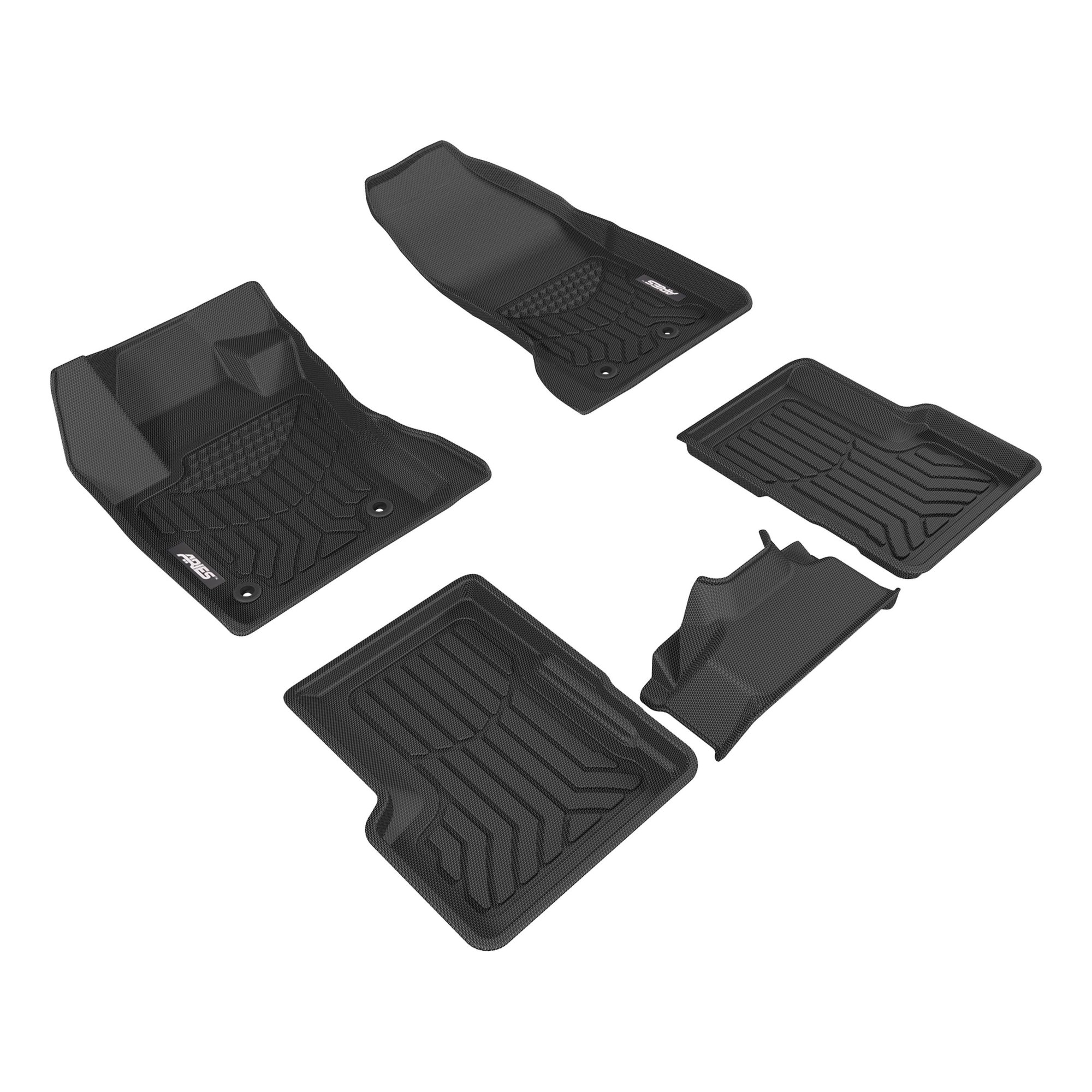 Aries 2808109 Styleguard XD Front and Rear Floor Liners for 15-18 Jeep  Renegade BU | Quadratec