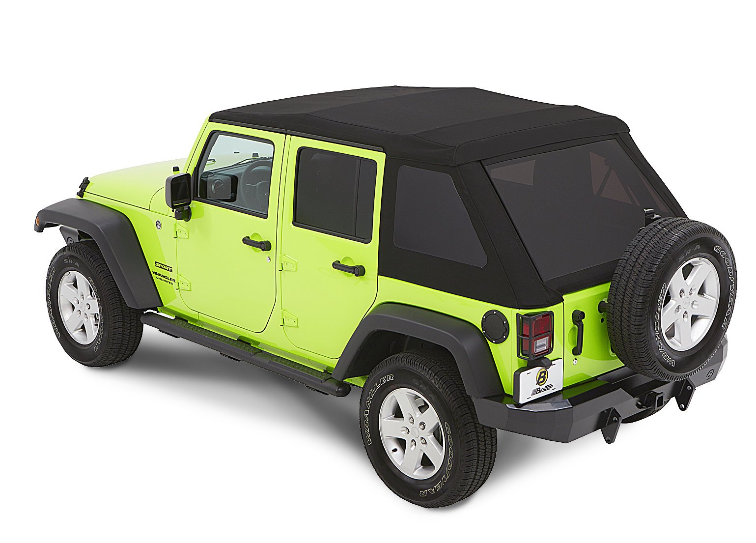 Bestop Trektop NX Glide Twill Soft Top for 07-18 Jeep Wrangler JK