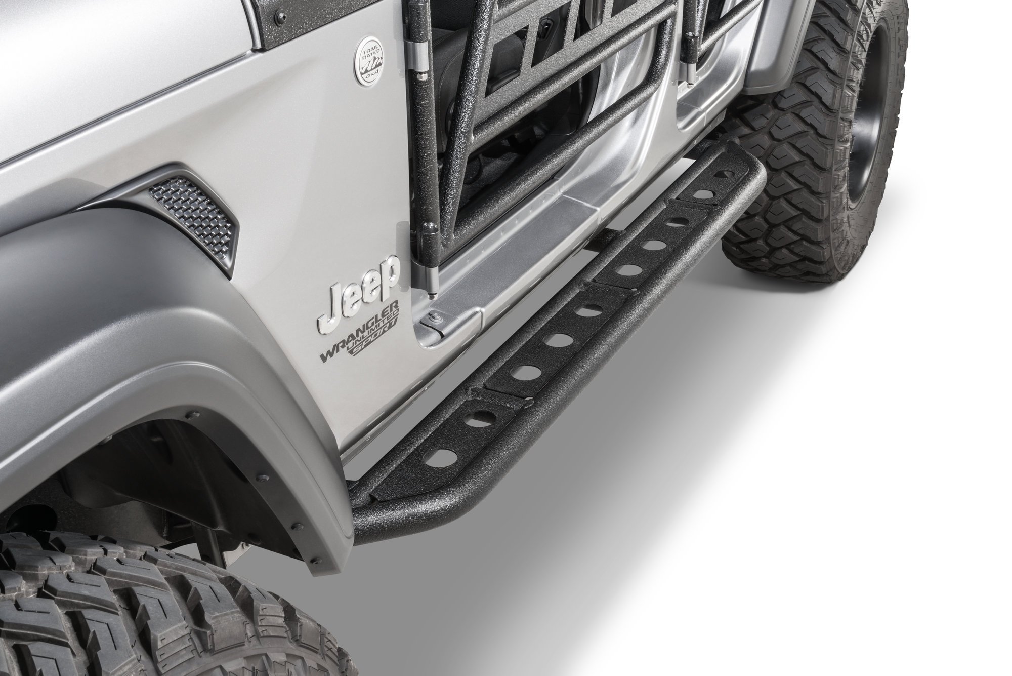Fishbone Offroad FB23083 Step Slider Pair for 18-20 Jeep Wrangler JL  Unlimited | Quadratec