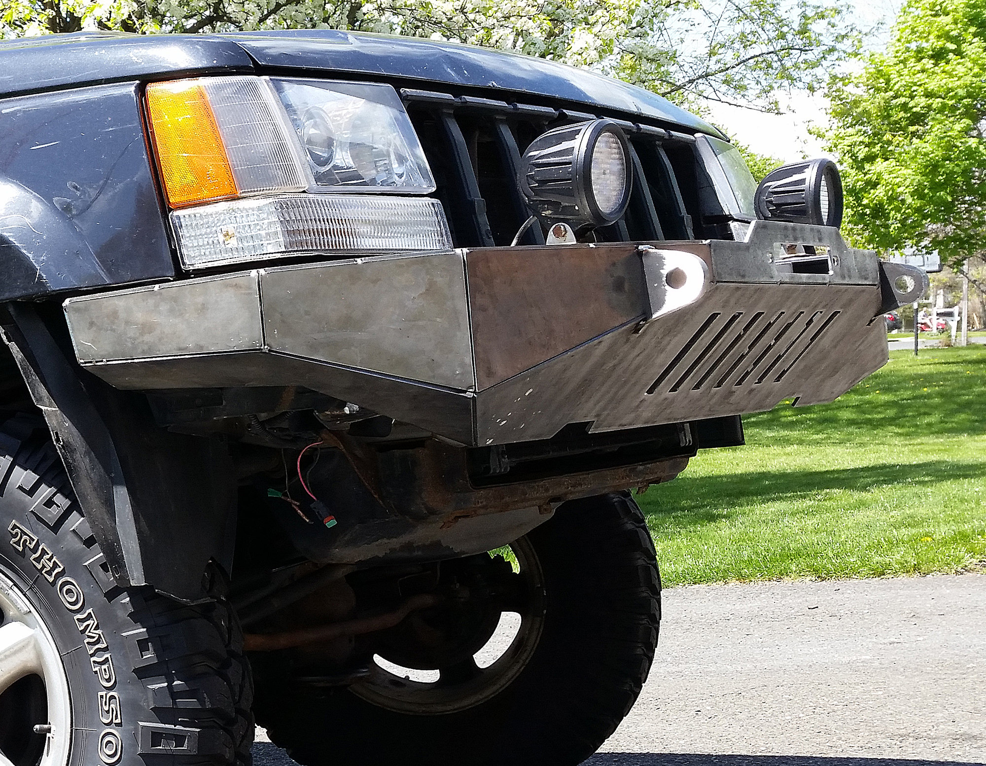 JCR Offroad DIY-ZJ-F-WN DIY Front Winch Bumper for 93-98 Jeep Grand  Cherokee ZJ | Quadratec