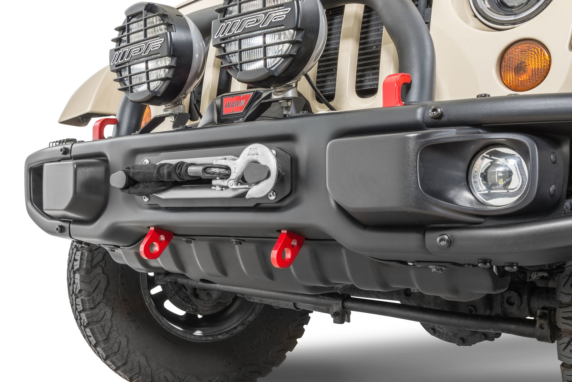 Maximus-3 Front Universal D-Ring Tow Loops for 07-18 Jeep Wrangler