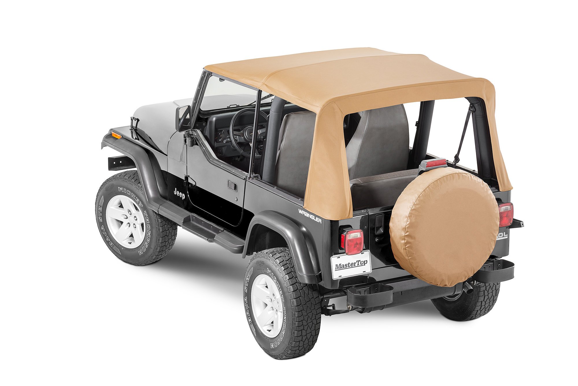 MasterTop Premium Replacement Soft Top with Tinted Windows for 88-95 Jeep  Wrangler YJ | Quadratec