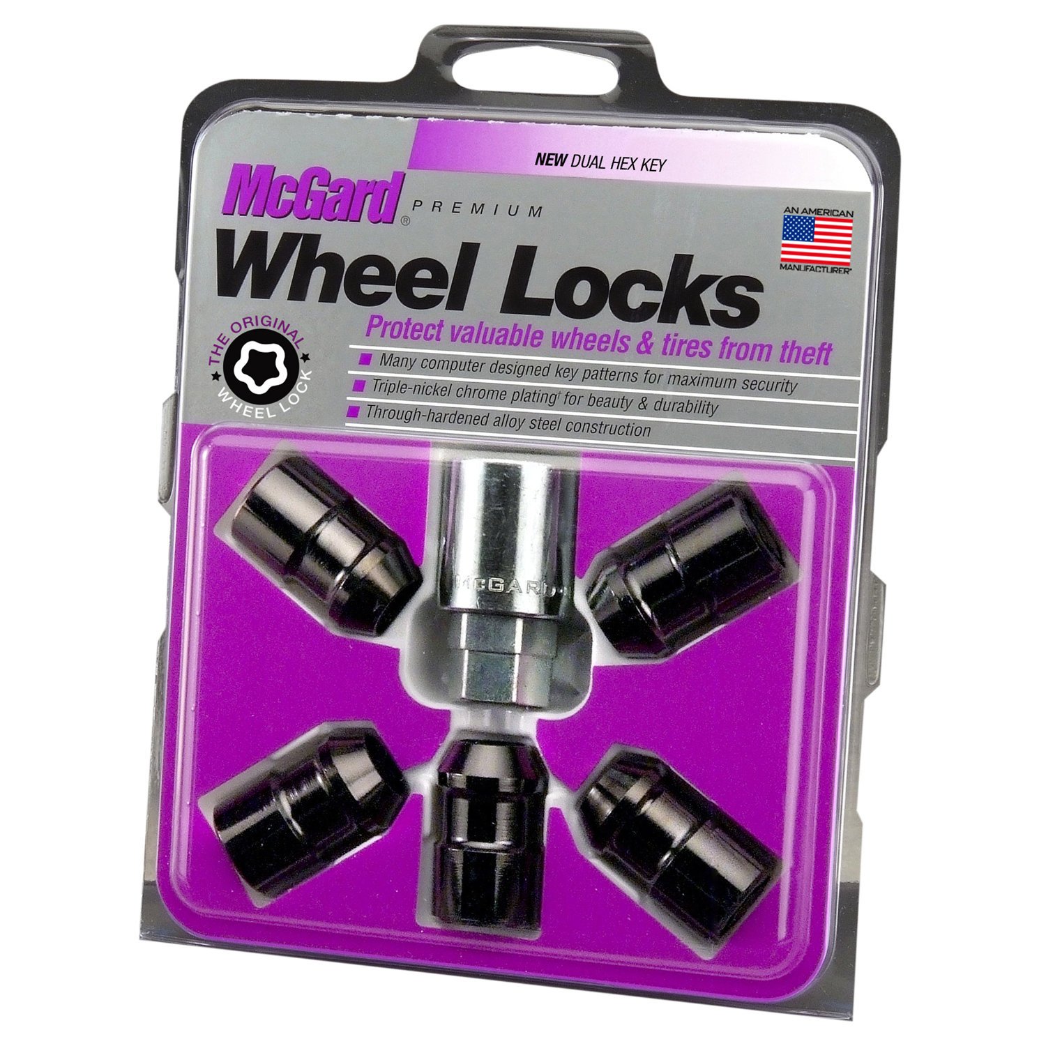 McGard Wheel Lock Set with Key for Jeep CJ & Wrangler Quadratec