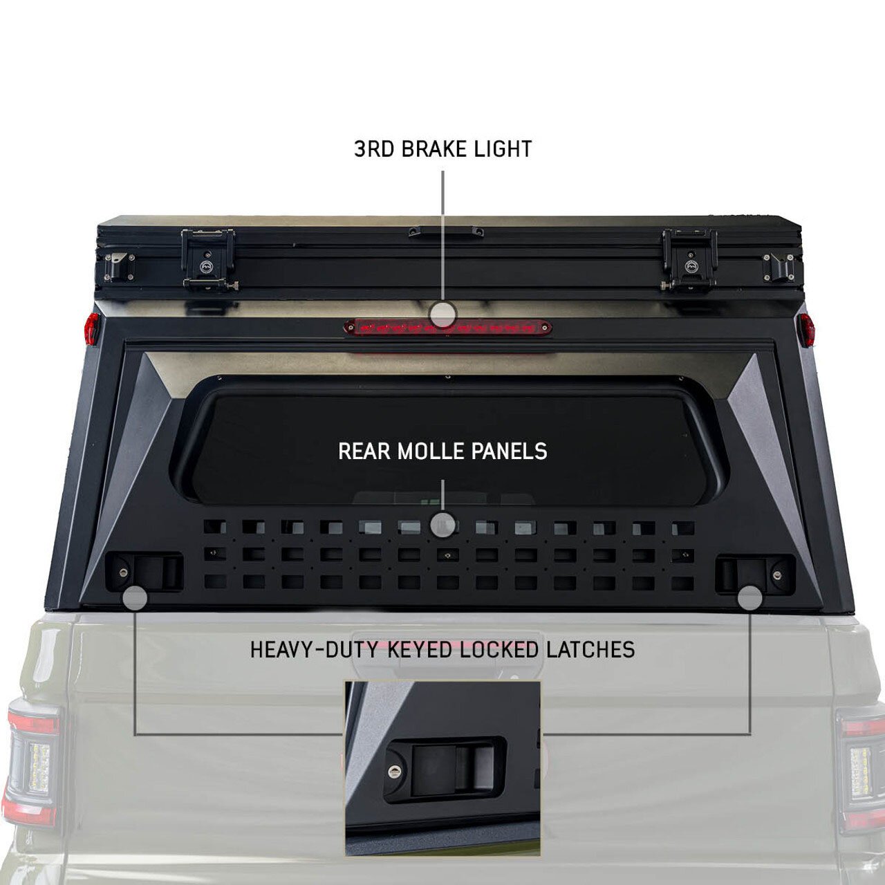 Overland Vehicle Systems 70100103 MagPak Camper Shell/Roof Top