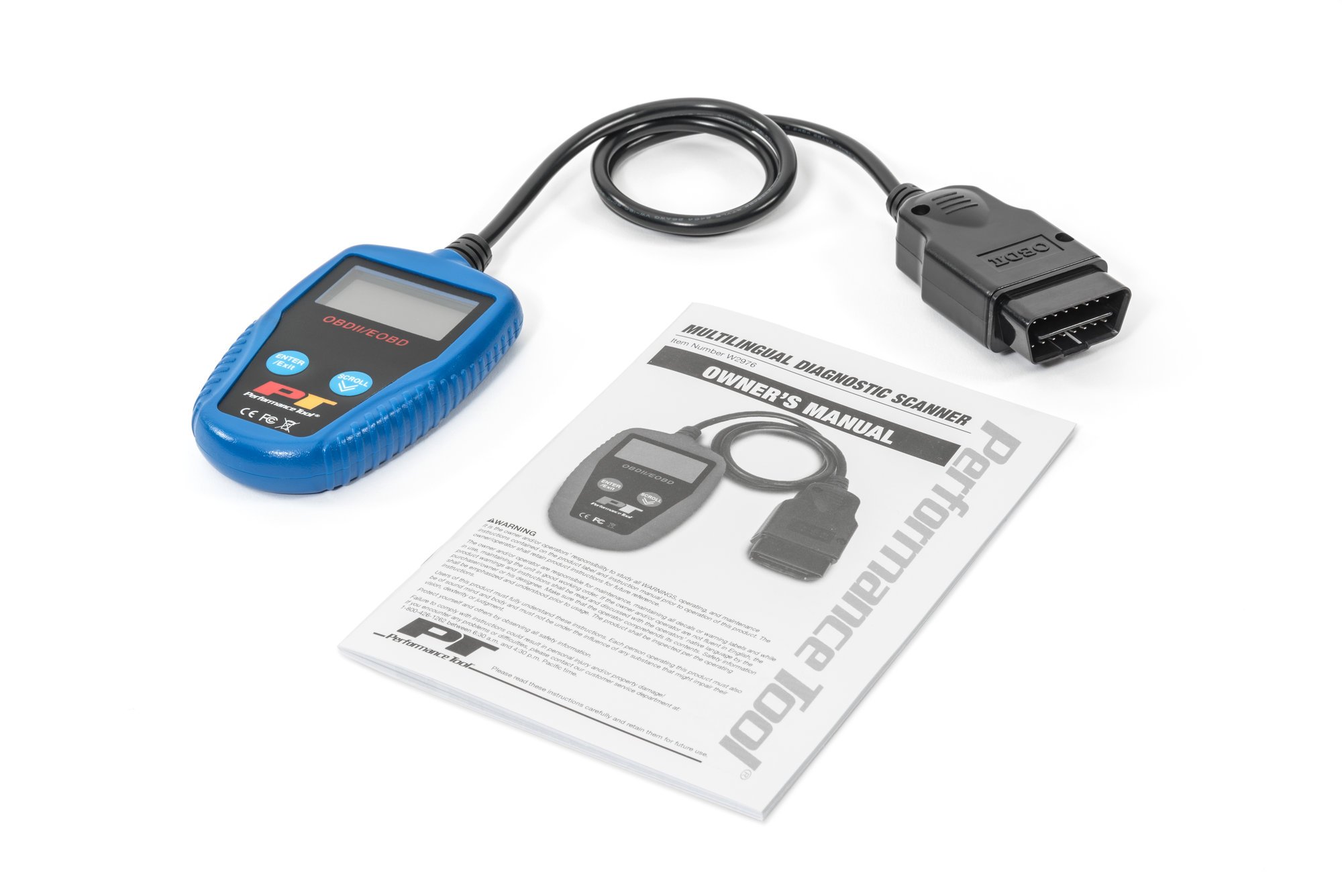 Performance Tool W2976 Multilingual OBD2 Scanner Tool and Code Reader |  Quadratec