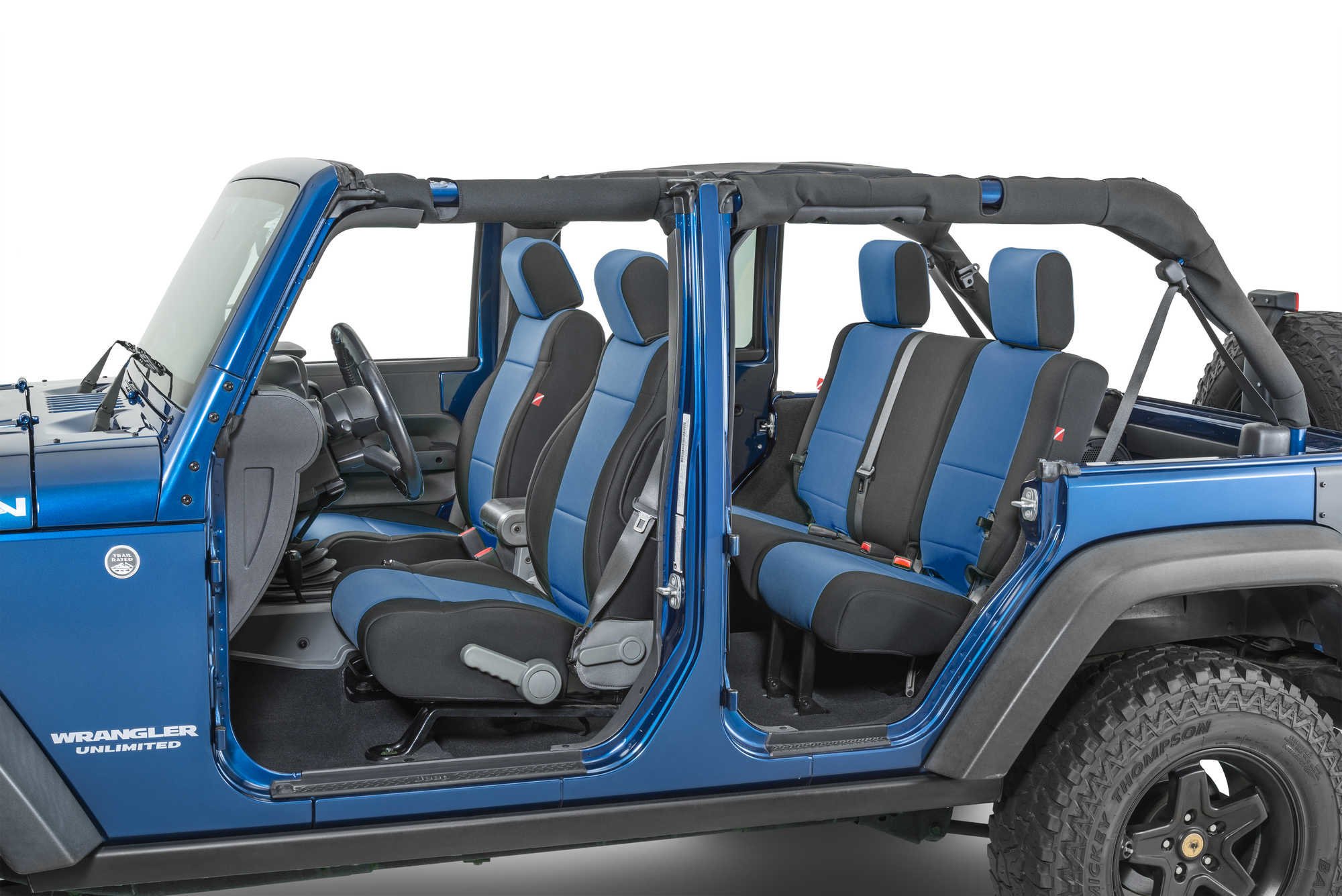 Diver Down Front and Rear Neoprene Seat Covers for 07-18 Wrangler Unlimited  JK 4-Door Quadratec