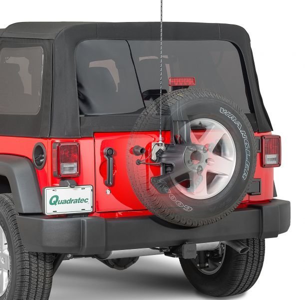 Quadratec Extreme Duty Stainless CB Radio Antenna Rear Tailgate Mount with  48" Antenna for 07-18 Jeep Wrangler JK | Quadratec
