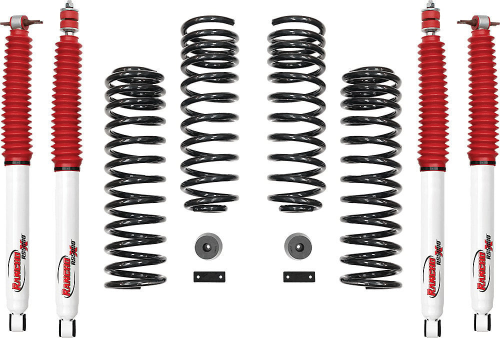 Rancho 2in Sport Suspension System with RS5000X Shocks for 07-18 Jeep  Wrangler Unlimited JK | Quadratec