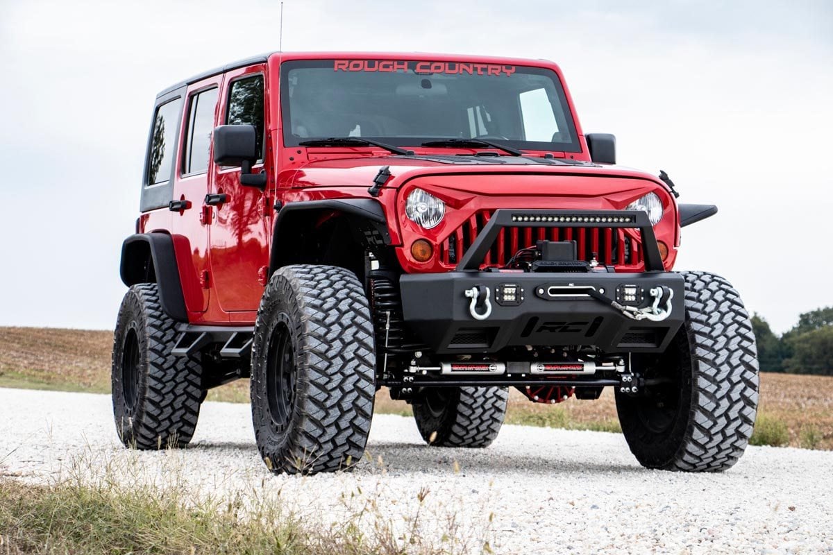 Rough Country 10524 Angry Eyes Grille for 07-18 Jeep Wrangler JK | Quadratec
