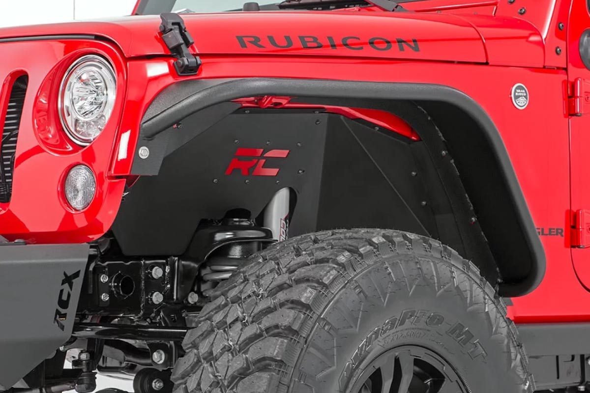 Rough Country 1195 Front Inner Fender Liners for 07-18 Jeep Wrangler JK  Quadratec
